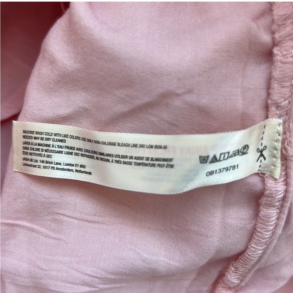 Free People Marina Mini Babydoll dress in Pink Combo size XS *FLAWED* NWT - Picture 9 of 15